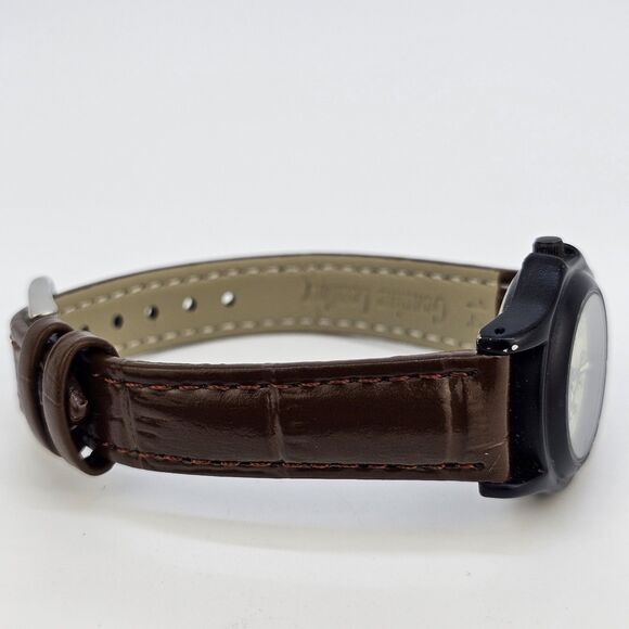 Galaxie By Elgin Women's Watch 26MM Cream Dial New Brown‎ Leather Bands Battery - Picture 9 of 12